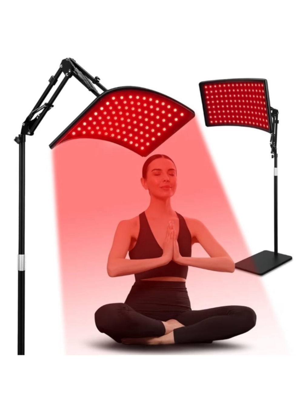 Red Light Therapy for Face and Body, Red Infrared Light Therapy Lamp with Stand